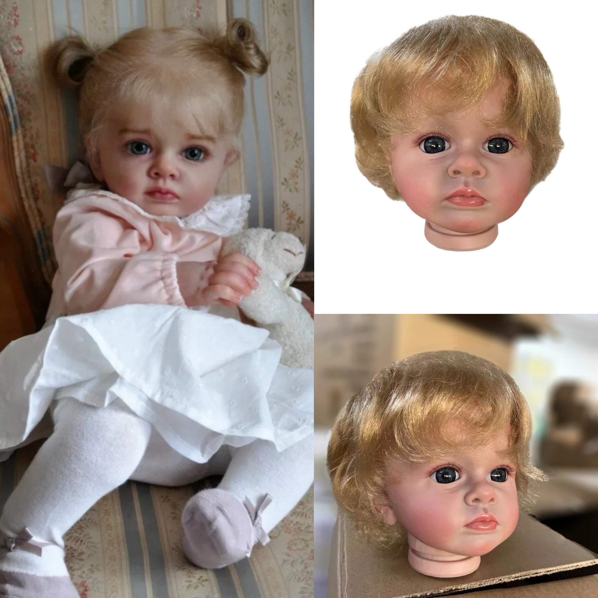 Kit Reborn Bebe Reborn Da 22 Pollici Tutti Dipinti Kit Reborn Con Capelli Radicati Realistici Bebês Renascidos Bonecas Infantil Meninas