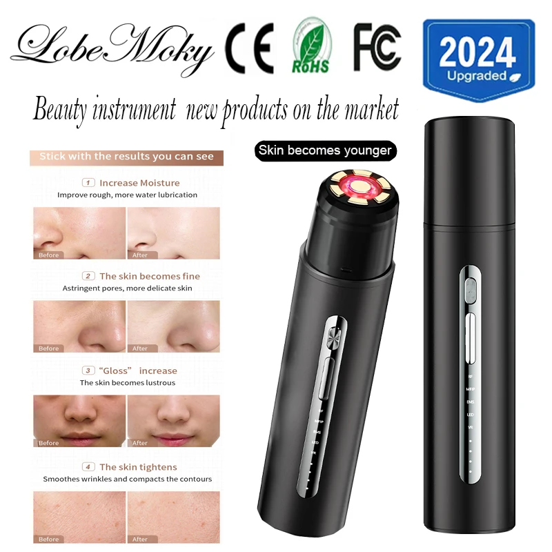 Lobemoky 2024 RF beauty health Instrument Facial Machine Skin Care Anti Aging Device Multi-functional Home Use Beauty Equipment hud head up display multi functional a430g vehicle general gps instrument beidou chip altitude instrument hd digital display