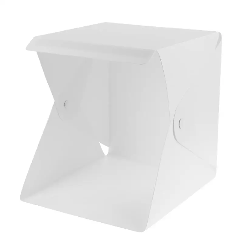 20cmMini Portable Photography Lighting Tent Kit White Foldable Shooting Softbox with 1x20 Lights+5Backdrops for Product Display photo studio light tent