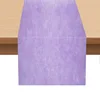 28X500CM Disposable Non-woven Fabric Table Runner ,Candy Color Sheer Dining Table Decoration For Wedding Party Banquet 2