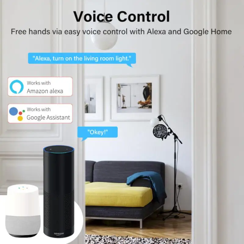 WiFi 1/2 Gang Smart Light Switch Mini DIY Module Timing Smart Life APP Remote Control Works With Tuya Alexa Alice Google Home smart switch smart light switch