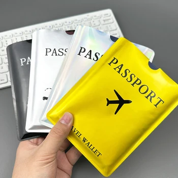 Custodia per passaporto Rfid Borsa per passaporto in foglio di alluminio antimagnetico Custodia per passaporto Antifurto per portafoglio da viaggio Viaggio internazionale