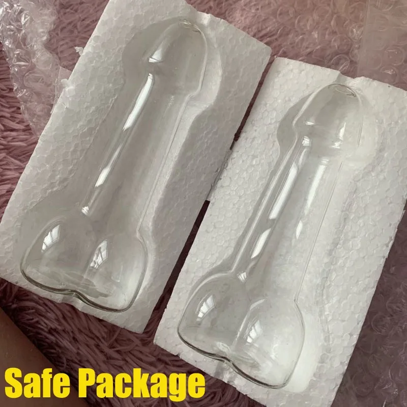 Glass Cup Dick Shot Glasses Pik Glas Cocktail Martini Mug Penis Willy Shaped Bottle Wine Portable Wineglass Beer Bachelor Party Cup Set