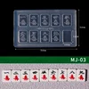 Chinese 3D Mahjong Art Nail Kit Silicone Molds New Year Trendy Lucky Carving Molds UV Gel Stamper Makeup DIY Chic Manicure Tools 6