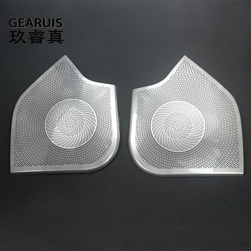 Car Styling For Mercedes Benz C class W203 2002-2006 Auto Door Panel Loudspeaker Sound Pad Stereo Audio Speaker Cover Stickers