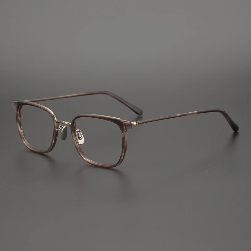 

Vintage glasses frame men Japan designer brand square optical reading eyewear Myopia Presbyopia women prescription eyeglasses
