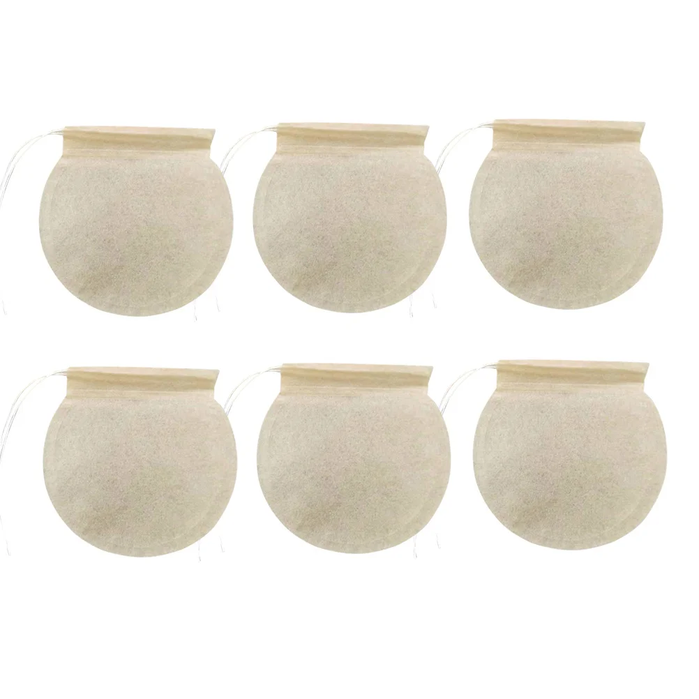 100Pcs Wood Pulp Filter Tea Bag Paper Strainer Disposable Coffee Bag Infuser Loose Leaf Tea Pouch Kitchen Dining Bar Use Premium