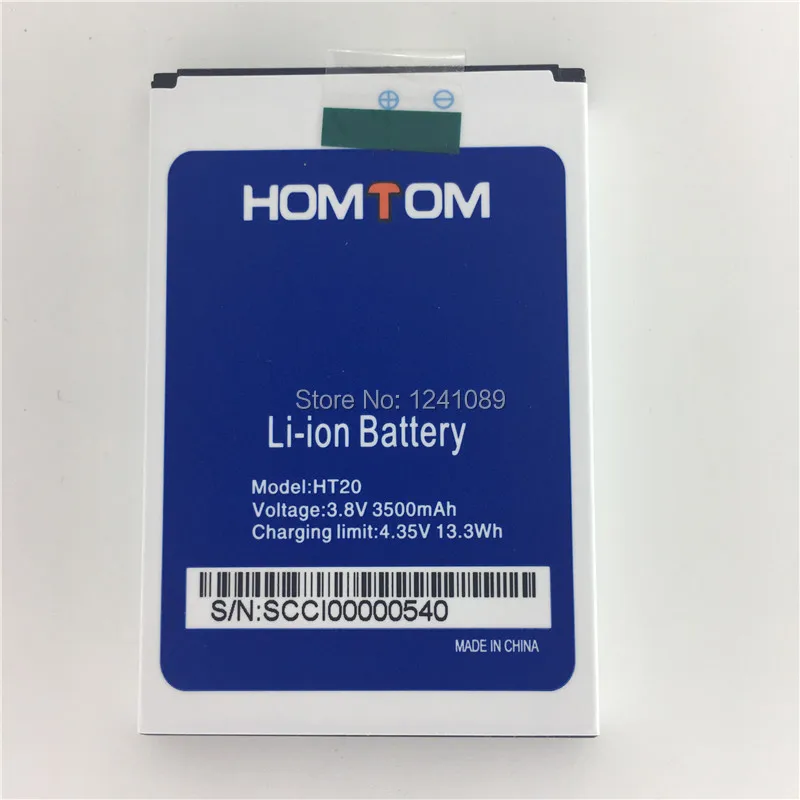 

100% Оригинальный аккумулятор HOMTOM HT20/HT20 pro Аккумулятор 3000 мАч оригинальное качество Мобильный Телефон Аккумулятор оригинального качества