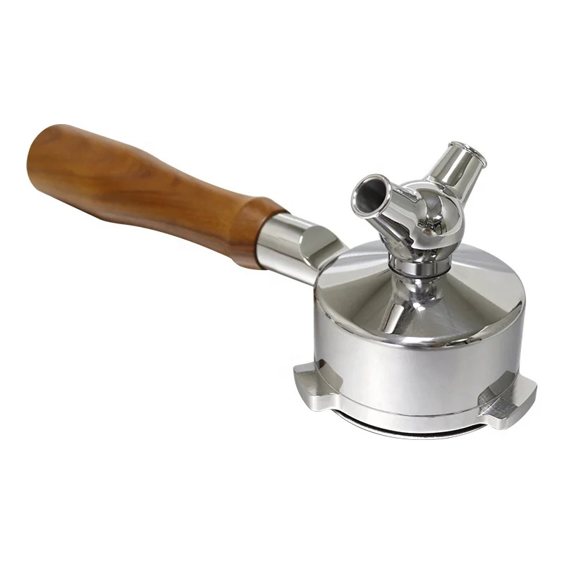 

Coffee Tools 3 Ear Wooden Portafilter Handle Brevill Double Spout 54mm Portafilter
