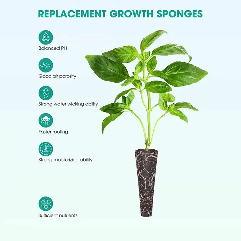 Biochar Cotton Seed Grow Sponges for Hydroponic Garden Planting