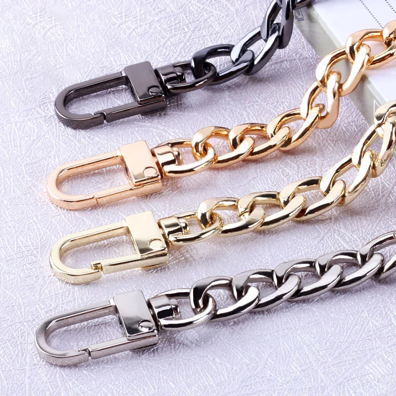 

120cm/100cm Metal Purse Chain Strap Handle Replacement Chain Handbag Shoulder Bag Chain Accessories Gold/Silver/Gun black