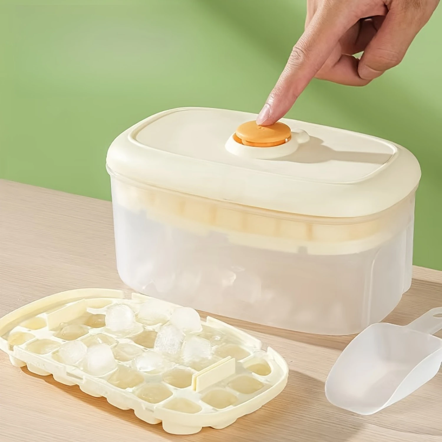 Multi-Compartment 2-In-1 Ice Cube Tray With Lid-28/56 Compartments, Easy Press & Release, Bpa-Free Plastic, Perfect For Free