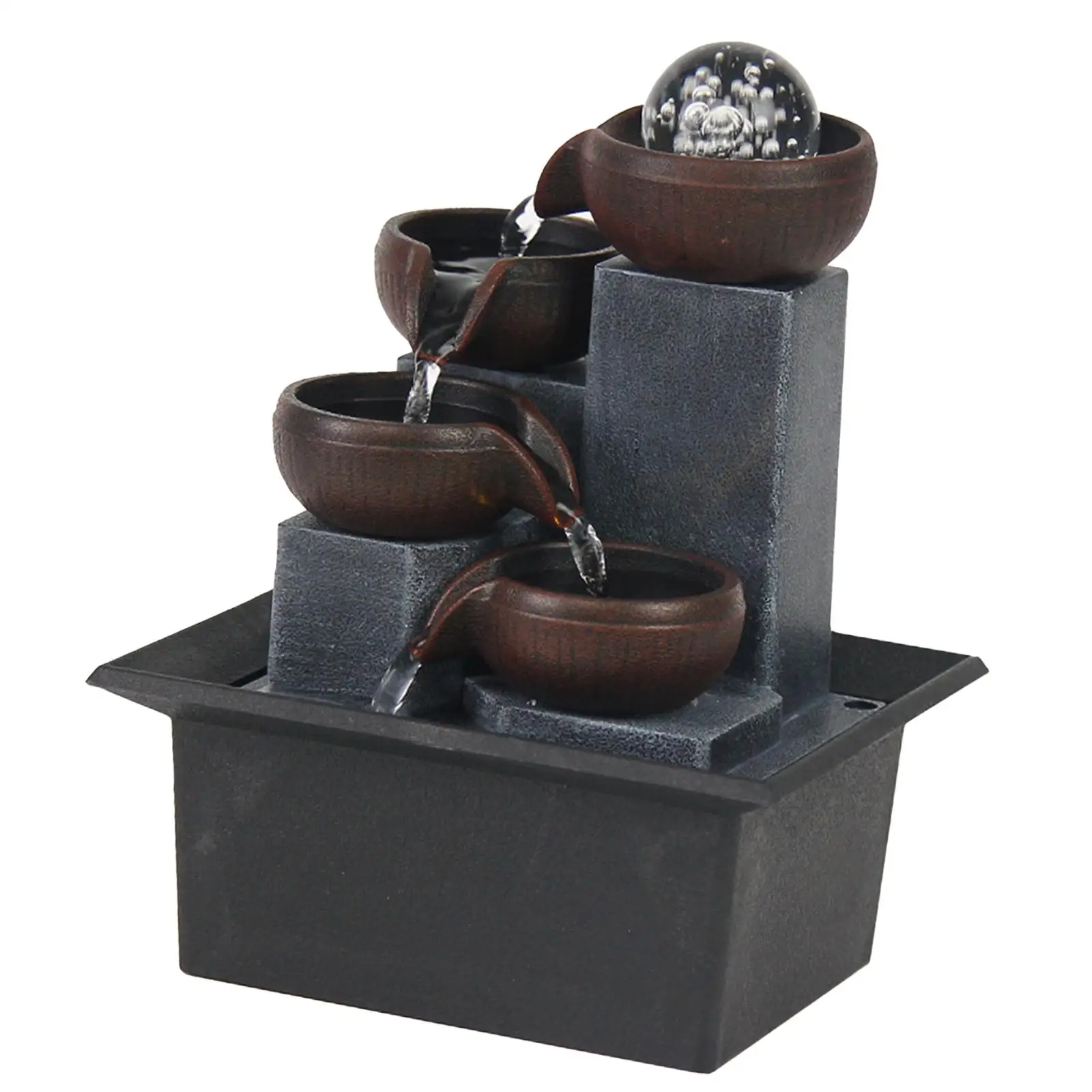 Indoor Waterfall Fountain Desk Decor Tabletop Fountain Illuminated for Living Room Meditation Hotel Housewarming Bedroom Indoor Waterfall Fountain Desk Decor Tabletop Fountain Illuminated for Living Room Meditation Hotel Housewarming Bedroom