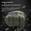 JSJM Tactical Gloves Men Winter Velvet Thickened Warm Gloves Long Finger Touch Screen Anti-Slip Full Finger Gloves Ski Gloves 4