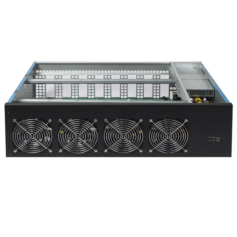 8개의 GPU를 장착한 서버 리그 머신, I3 4130 CPU 풀세트 서버 케이스, 3080 시리즈 카드 GPU 섀시용