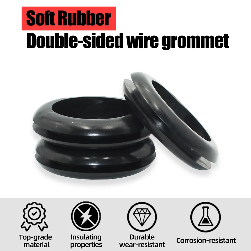 170 Pcs Rubber Grommet Firewall Hole Plug Assortment In 7 - Foto 3