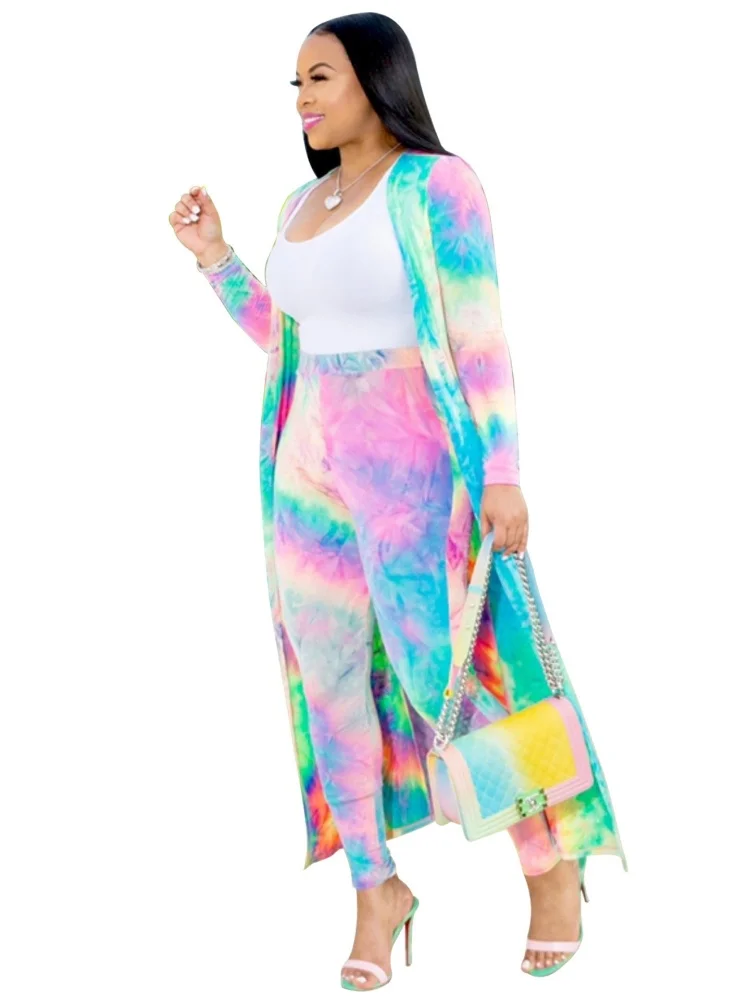 Wmstar Two Piece Set Women Wholesale Hot Selling European American Sexy Printed Cardigan Long Sleeved Nightclub Outfit 2025