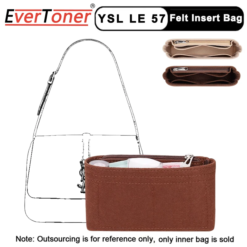 EverToner Felt Insert Bag For LV POCHETTE ACCESSOIRES Insert Organizer Purse  Insert Organizer Bag Shaper Bag Liner - AliExpress