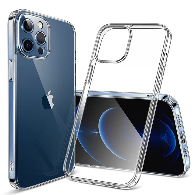 Capa transparente ultrafina para iPhone 14 13 12 11 Pro XS Max XR X Soft Silicone 1