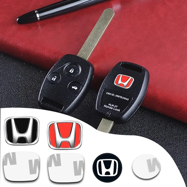 Aluminum Car Remote Key Sticker Emblem Auto Accessorie For Honda Mugen Civic City Fit VTEC RR Vezel CR-V Dohc Pilot Jazz HRV XRV