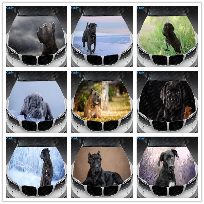

Cane Corso Animal Dog Design Car Hood Vinyl Stickers Wrap Vinyl Film Engine Cover Decals Sticker Car Auto Hood Protection Film