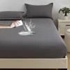 100% Waterproof Mattress Cover Brushed Washable Bed Fitted Sheet Mattress Protector Cover Single Double Queen King Size 6