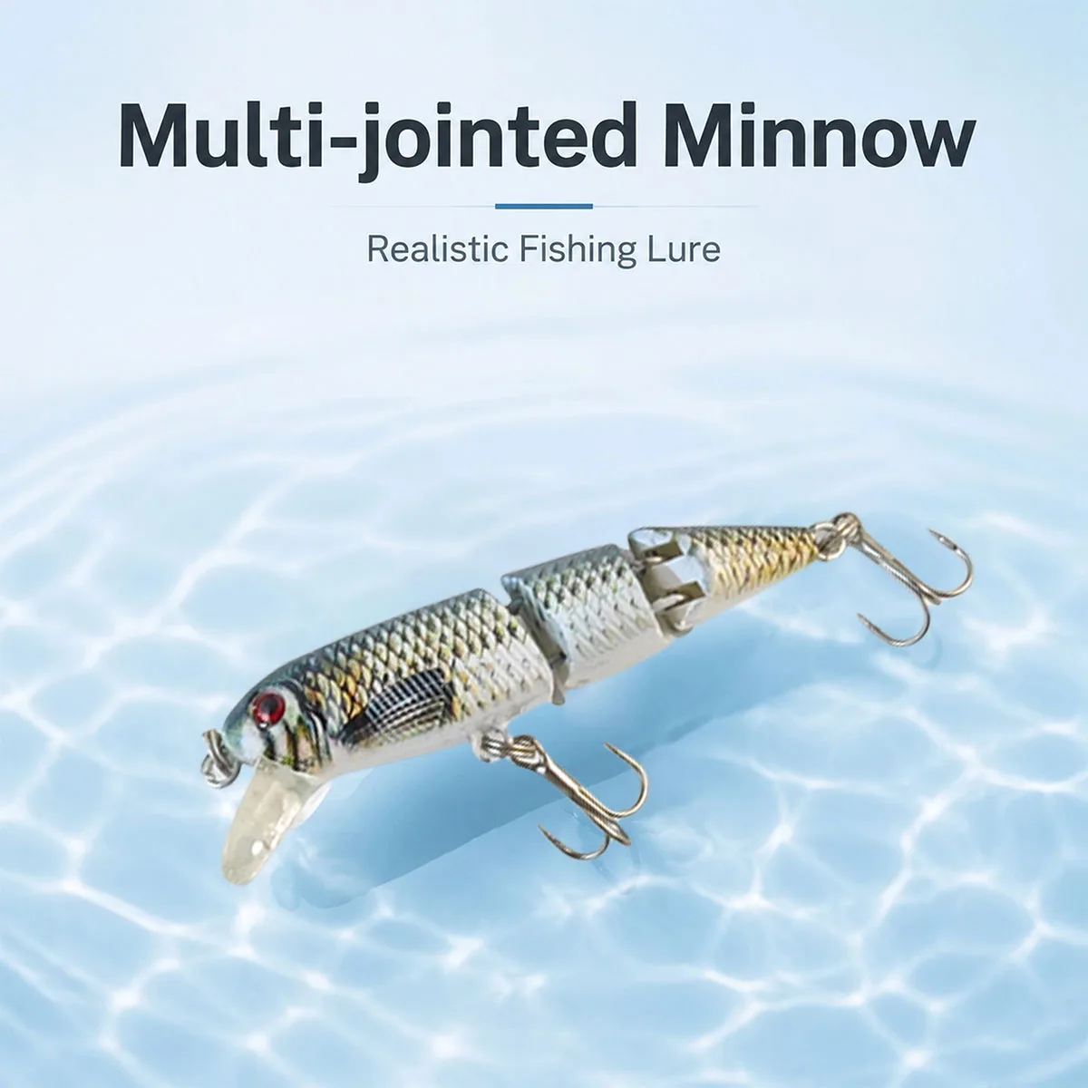 Fishing Lures with Hooks, Wiggling, Vibrating, Rattling and Gurgling for More Bites,Swimbaits for Bass, Trout, Crappie, Walleye - 2