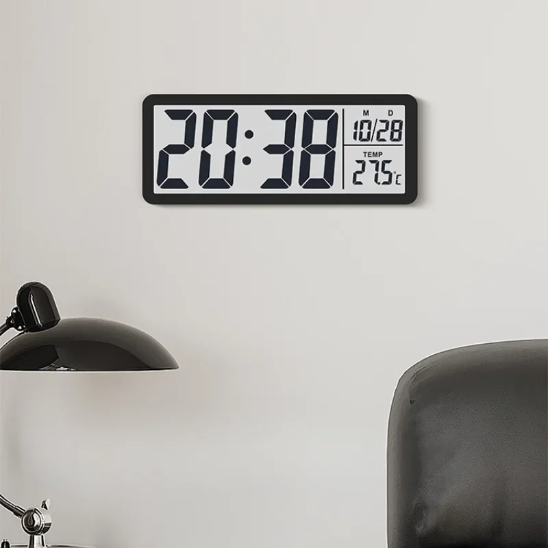 Large Digital Clock Temp Date Week Display Wall-mounted Multi Functional Wall Mounted and Table Mounted Wall Clock wall clock digital wall clock