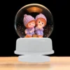2 Pcs Sports Christmas Music Box Base Child Musical Water Globe Plastic Clock Movement 2