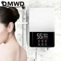 DMWD-Chauffe-eau électrique thermostatique, 7000W, télécommande, chauffage instantané, étanche, sans réservoir, pour douche et bain 2
