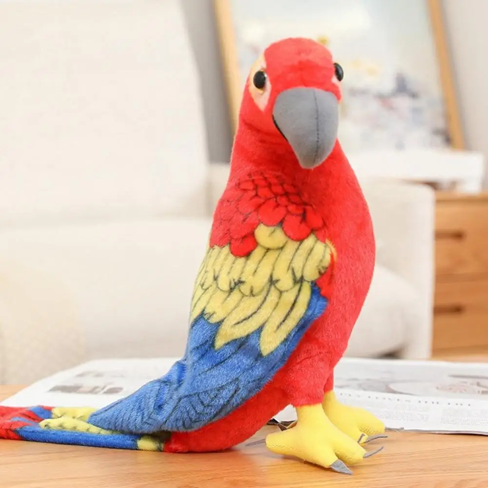 

Parrot Stuffed Toy Creative Three-dimensional Animal Shaped Parrot Stuffed Toy Children Photography Props Garden Supplies