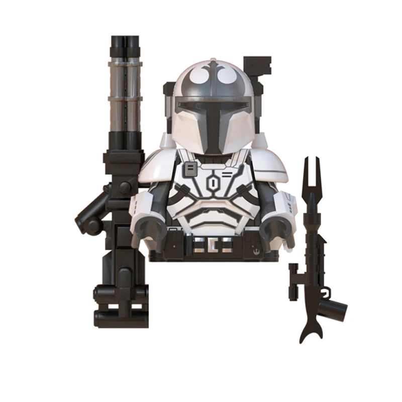 Din Djarin Building Blocks Jango Boba Fett Grogu Baby Yoda Bricks Paz Vizla Bo-Katan Action Figure Toys