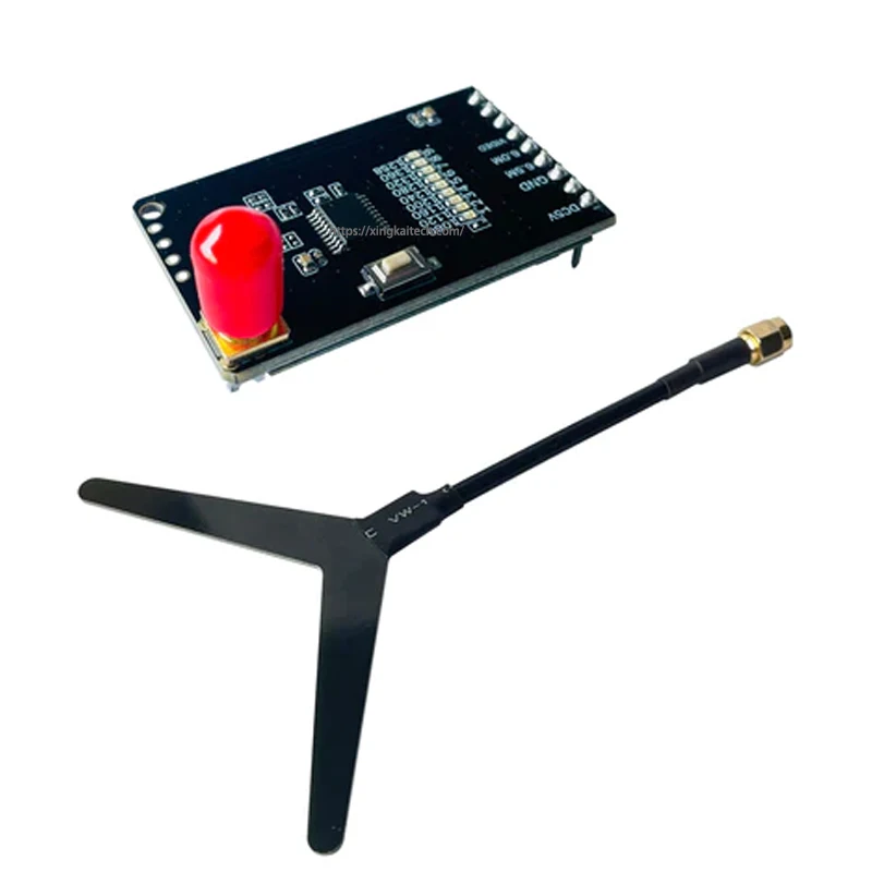 Module récepteur FPV 1.2GHz avec connecteurs SMA et boutons de sélection de canal