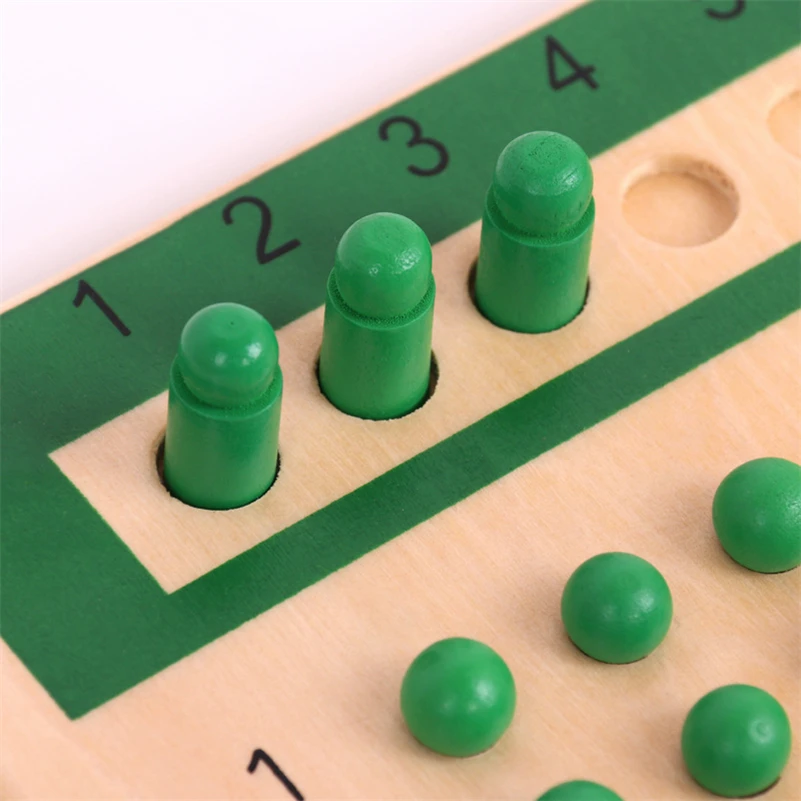 Fa- montessori Hozzávalók Mennyiségtán Nevelési toys Szorzás Osztás Korán kifejlett Gyermekkor Matematikai Gyermek- gyöngyök Pást D44Y