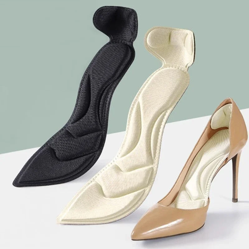 4DInsolesforHighHeelShoesWomenBreathableInsoleFeetArch