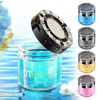 2026 New Luxury Flowing Sand Solid Car Perfume, Car Logo Aromatherapy, Long-Lasting Odor Eliminator Decoration 1