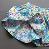 Baby Girls Flower Culottes Summer Sweet Fashionable Children's Floral Wide-Leg Hot Pants Kids Girls Mini Shorts 6