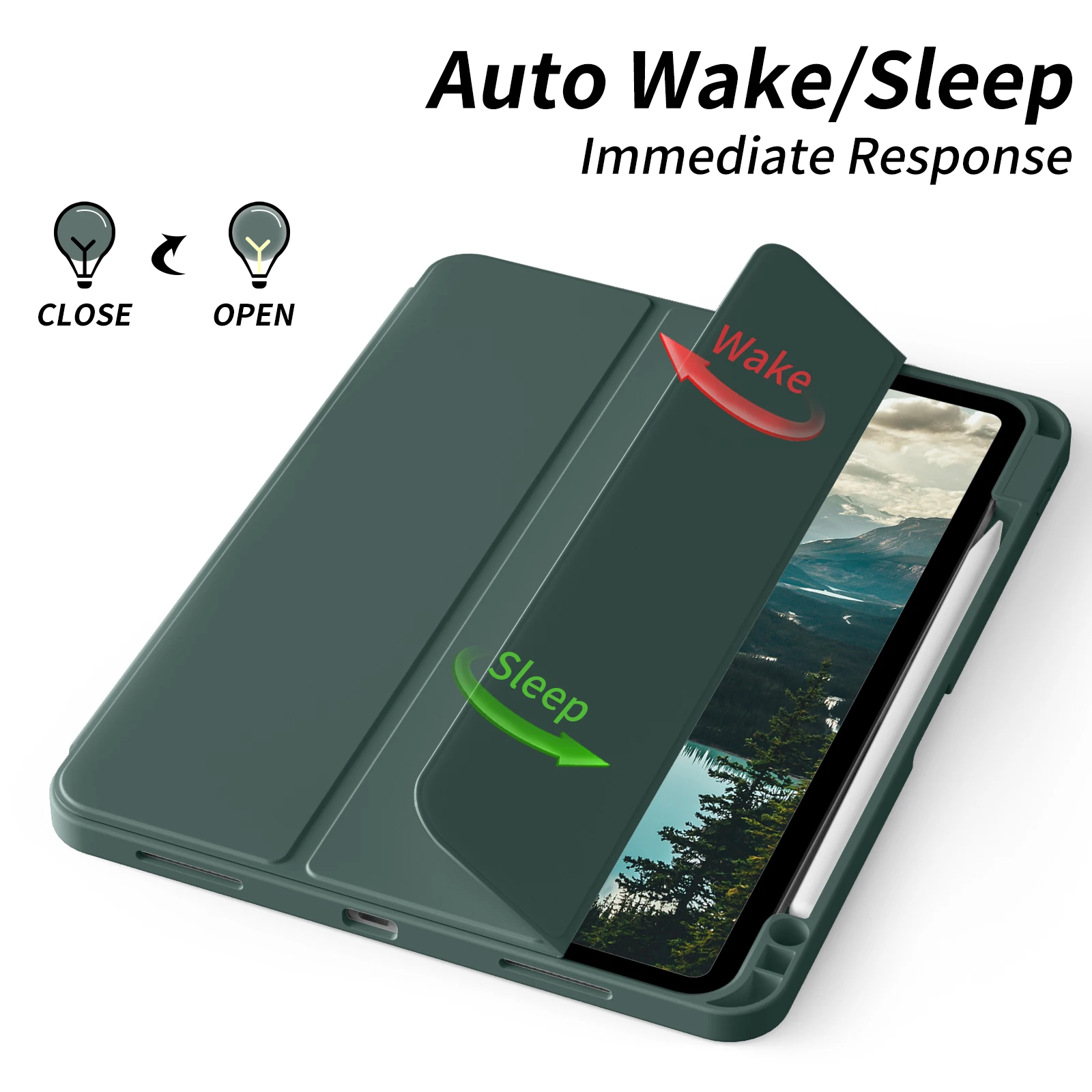 Custodia Magnetica Per IPad Pro 11 2020 Con Sleep/Wake - Cover In PU E TPU Leggera E Precisa