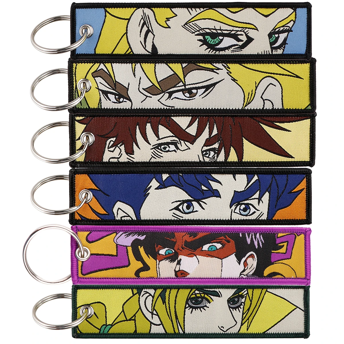 Anime Embroidered Keychains Anime Motorcycle Keychain Motorcycle