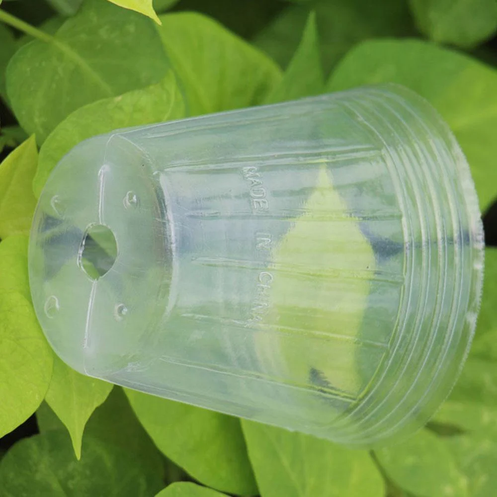 20PC Garden Transparency Nursery Pots Planting Nutrition Cup Orchid Propagation Container Seedling Bag Nutrition Bowl Flowers Pot_voghion.com