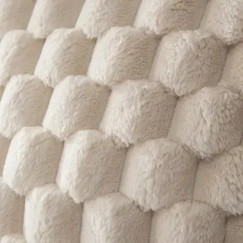 1pcs Pineapple Grid Turtle Pattern 3D Soft Plush Throw Pillowcase,Cream White For Living Room Sofa Bedroom Home Room Decor 6
