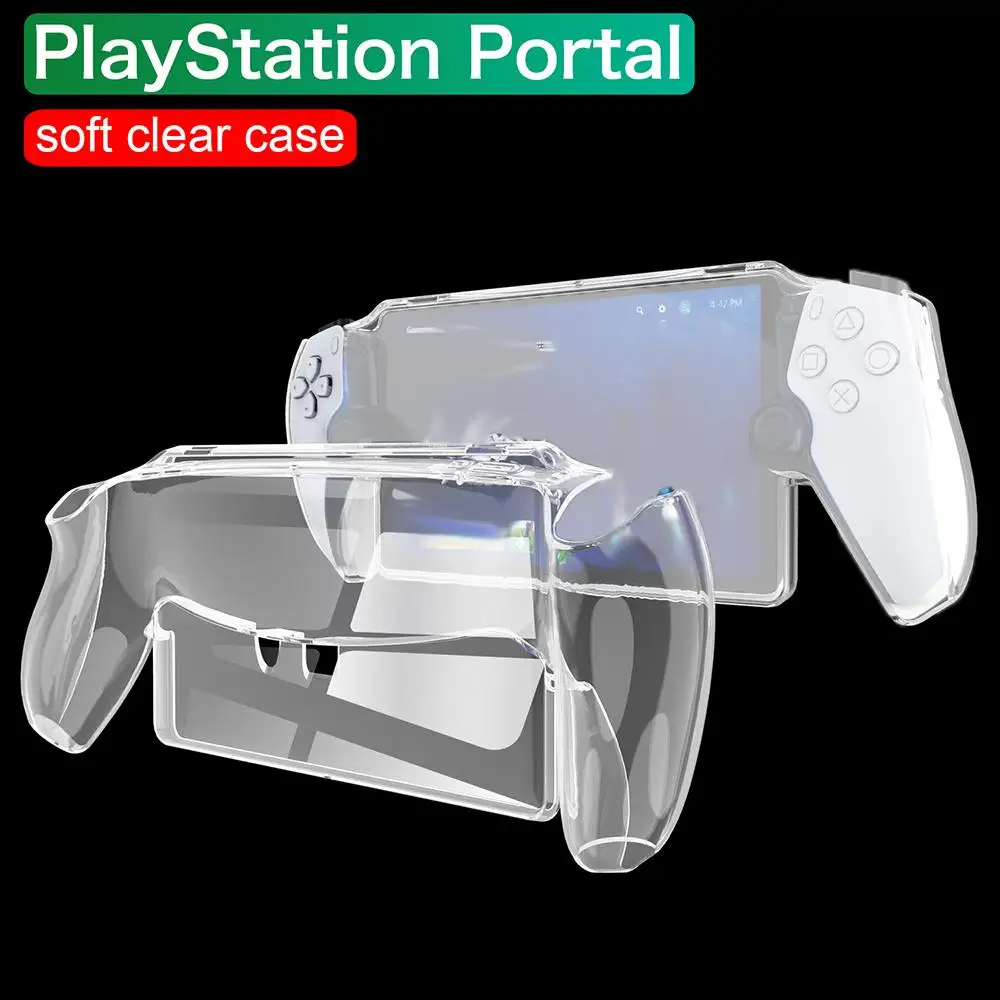 

For Sony PlayStation Portal Transparent TPU Case Full Protection Cover Anti Drop Dustproof Comfortable Case