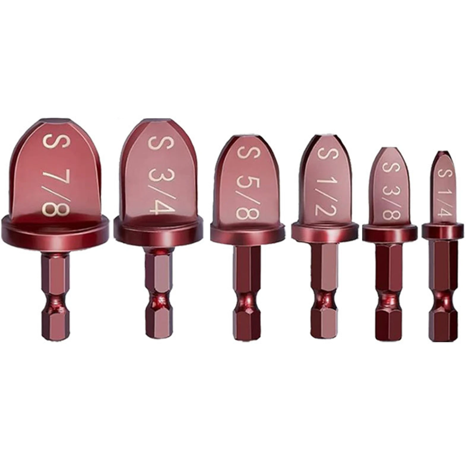 

Durable Pipe Spreader Pipe Cutting Tool Burgundy Copper HVAC Tools Hexagonal Shaft High Strength Parts 6PCS/SET