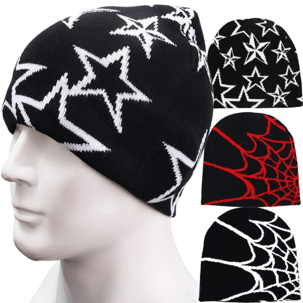 

Cashmere Pentagram Knit Hat Party Pullover Hats Hip Hop Beanie Warm Cool Casual Ski Hats Autumn Winter