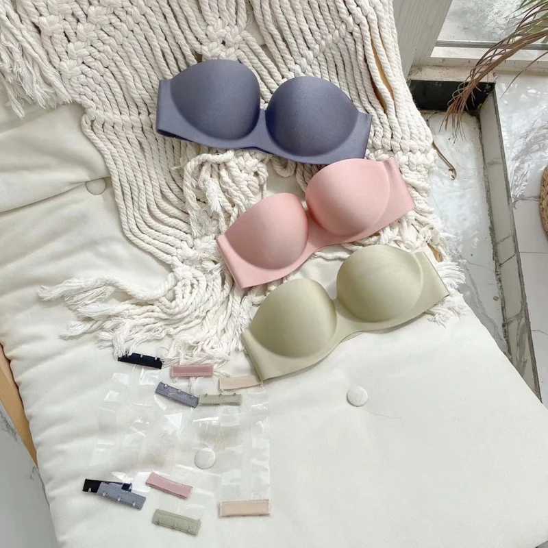 

"Spot" new character sensitive surface seamless gathered bra set simple and comfortable girlish underwear without rims B2021-18