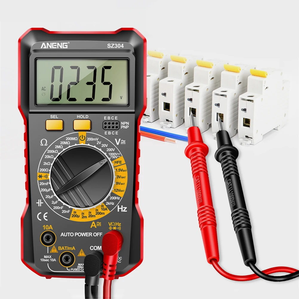 Digital Multimeter ANENG SZ304 Digital Multimeter Large Screen Voltage Detector Voltage Resistance Meter Multifunctional Handheld Electrical Tools