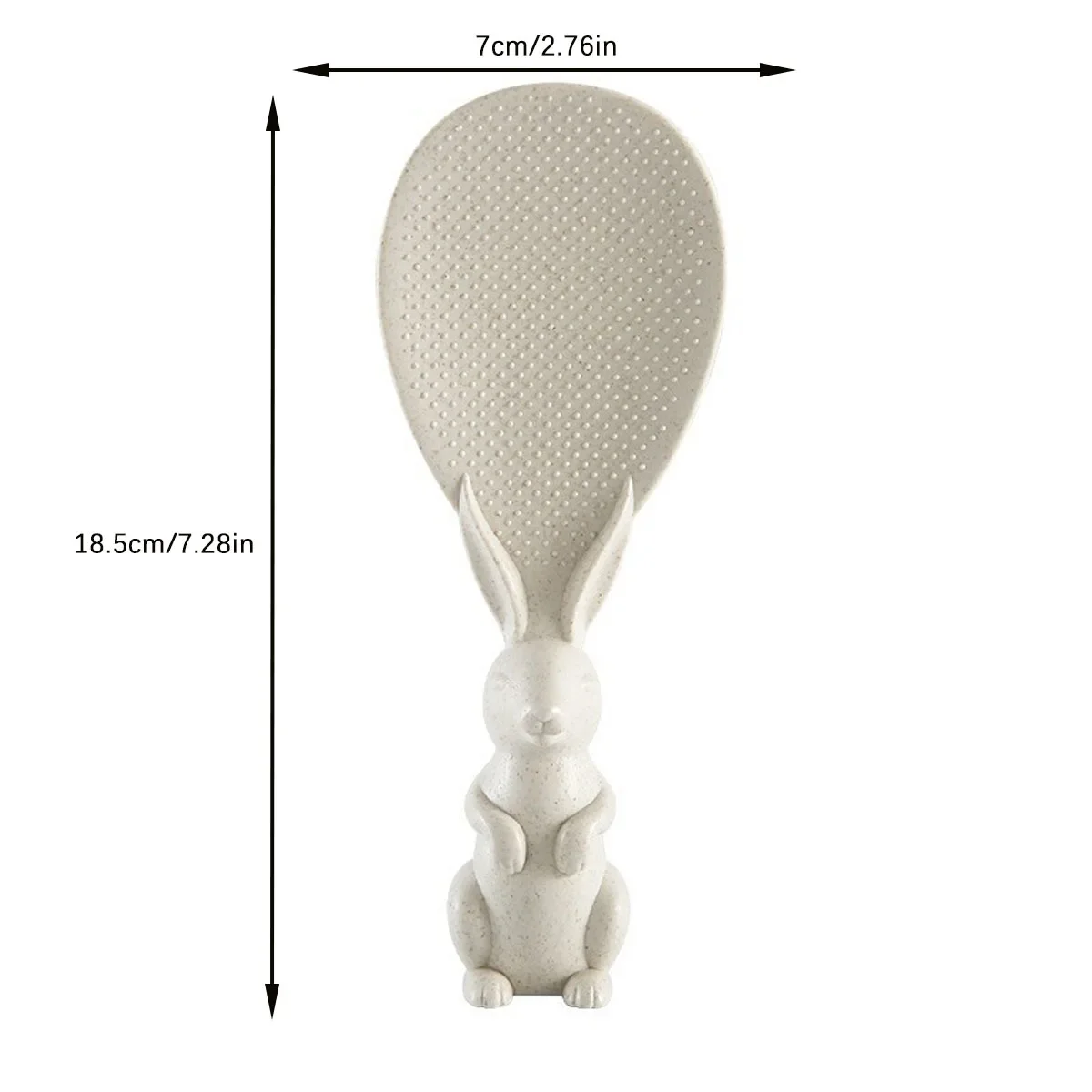 Home kitchen non stick upright plastic rice spoon, perfect for every cooking, cute rabbit shaped kitchen utensils, kitchen tools