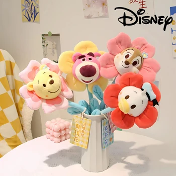 정통 위니 칩 만화 창의적인 귀여운 봉제 장난감, 꽃 꽃다발 모양 디즈니 애니메이션 시리즈, 꽃 인형 선물 장식