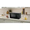 Compact countertop microwave with LED display, 700W, 10 power levels, 6 auto menus, glass turntable and child safety lock 4