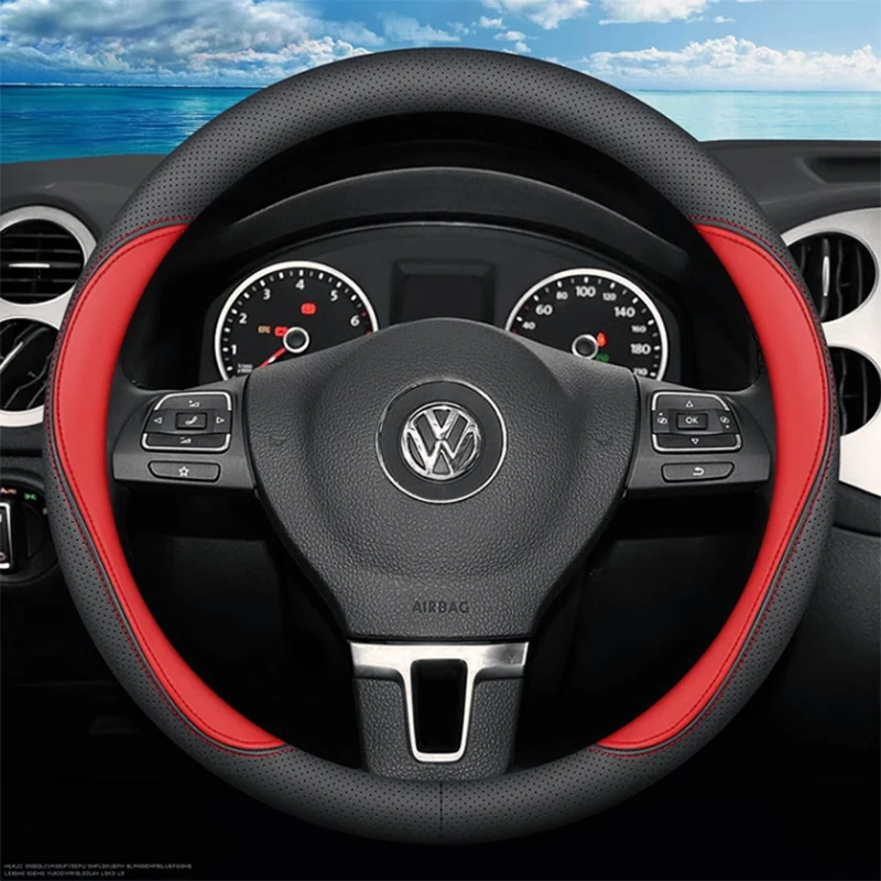 

Leather Car Steering Wheel Cover for Volkswagen VW Golf 4 MK4 IV Auto Accessories